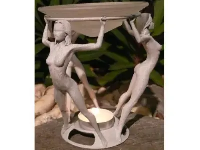 Sexy Girl Oil Warmer 3D print model