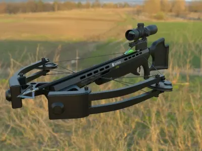 Crossbow on street 3D model
