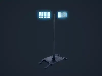 Light Stand Low-poly 3D model