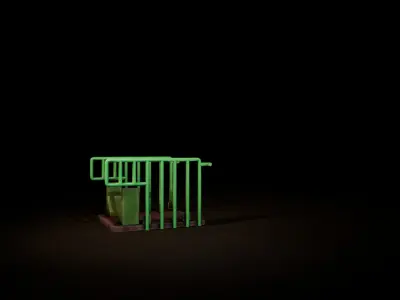 Playground Equipment 01 Low-poly 3D model