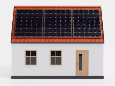 -Solar House V1- 3D model