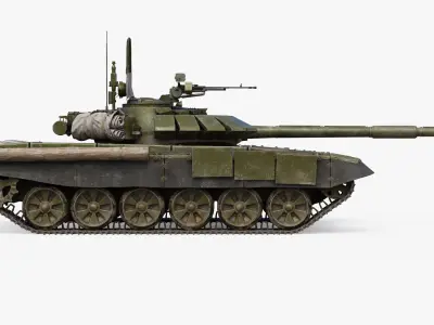  T-72 B3 Realistic Main Battle Tank 