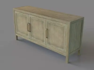 Home Entertainment Surfrider Small Media Console 3D model