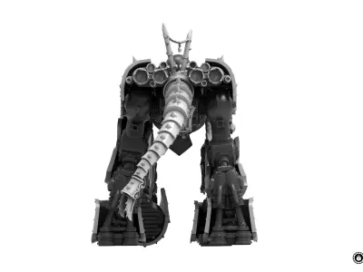 Centaur knight conversion kit - Chaos armour pack only 3D print model