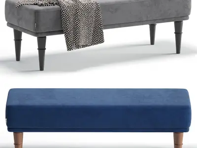 Bench Shento 5 Colors Version divan ru 3D model