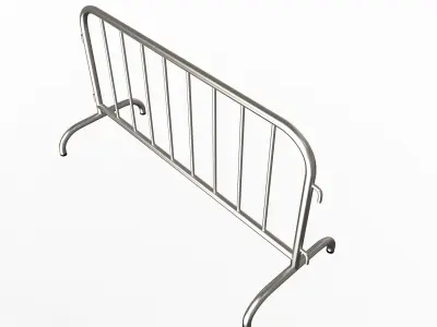 Road Safety Barrier Low-poly 3D model