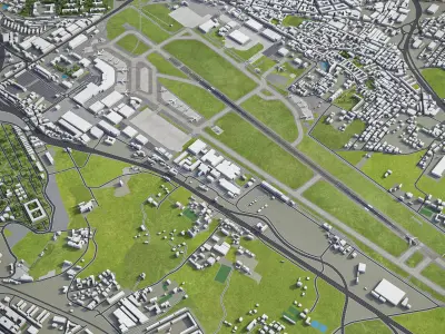 Naples - Airport - NAP Low-poly 3D model