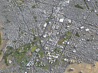 Damascus - 3D City Model Low-poly 3D model