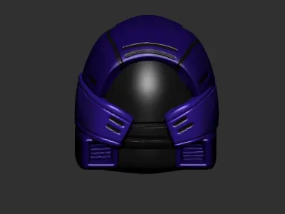 helmet high poly sculpt 3d printable ver 7 3D model 3D model 69