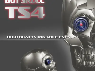 bot skull ts4 3D model