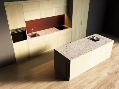 5-Kitchen5 texture 1 3D model