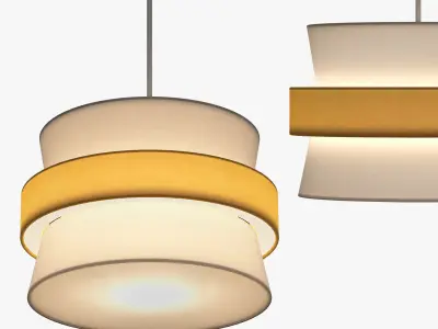 Joey 3 Tier Easy Fit Pendant Shade 3D model