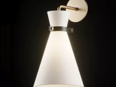 Julia 1-Light Aged Brass by Mitzi 3D model