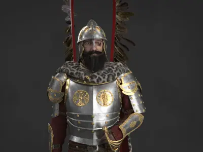 Polish Hussar 3D model