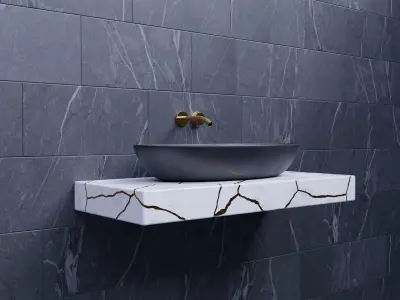 Modern Sink Cabinets Free 3D model