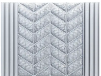 Soft wall panel Sparkle Project 3D model