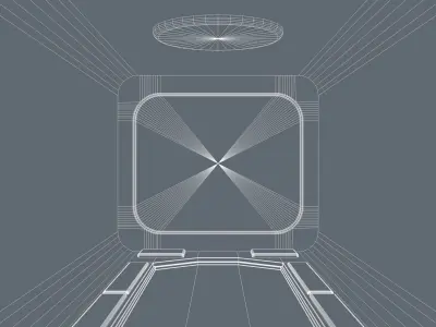 Sci Fi Room 3D model 14