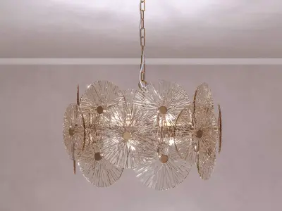 Maytoni Aster Ceiling Light - Art Deco 3D model