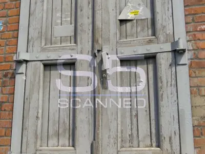 Old high door grey scan 35 Low-poly 3D model