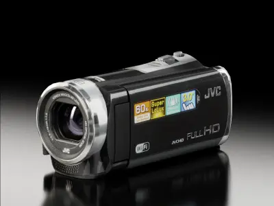 JVC EX310 camcorder Low-poly 3D model