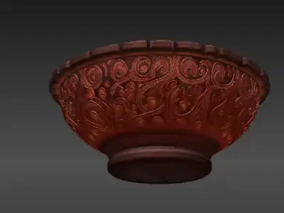 Traditional Diwali Diya Lamp 3D Model And Print Indian Oil Lamp 3D model
