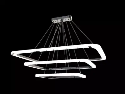 chandelier modern led light fixture hanging 3D model
