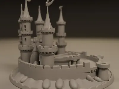 sand castle 3D print model
