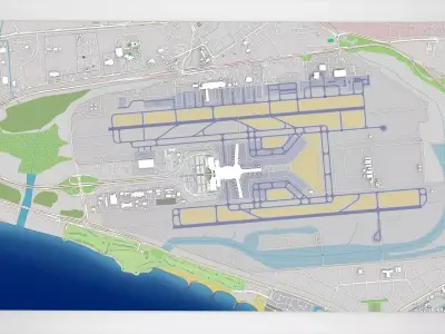 Muscat International Airport Oman  3D model