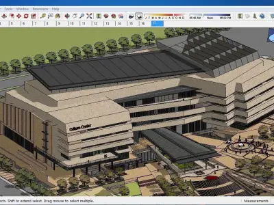 Sketchup Cultral Center E4 3D model