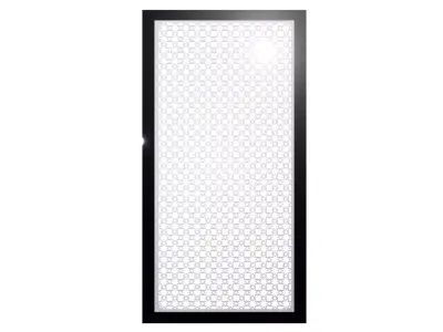 Door Security Screen w Star eight point 3D model