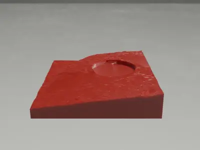Photoscanned London Mail Post Service Box Free 3D print model