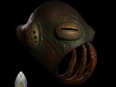 Orc Muzzle Helmet lord of the rings 3D DIGITAL DOWNLOAD 3D print model