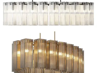Delsie Oval Chandelier 3D model
