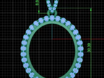 Pack jewelry pendant 3D print model purchase