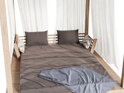 Garden Lounge Structure 02 3D model