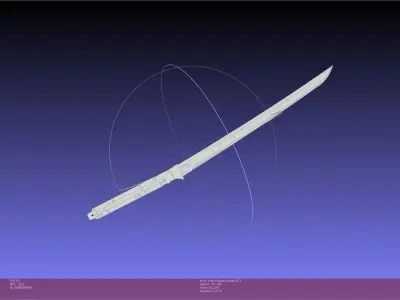 Metal Gear Rising Raiden High Frequency Blade Rework Assembly 3D print model