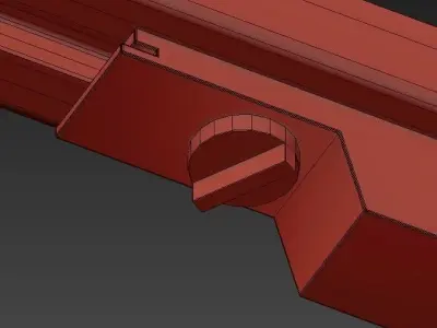 Technical pair of rails 3D model