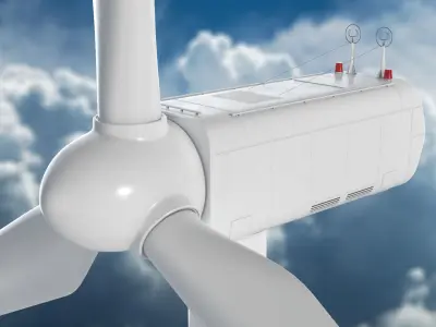Wind Turbine 3D model