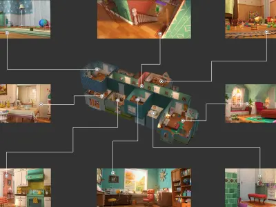  Cartoon Room Collection 