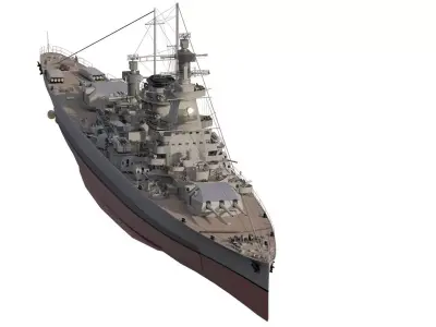 WW2 GERMAN NAVY CRUISER 3D model