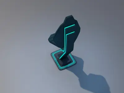 Sci Fi Chair Low-poly 3D model