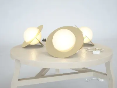 TOM DIXON PLANE TABLE LIGHTS 3D model