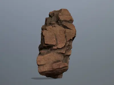Stone rock Low-poly 3D model purchase