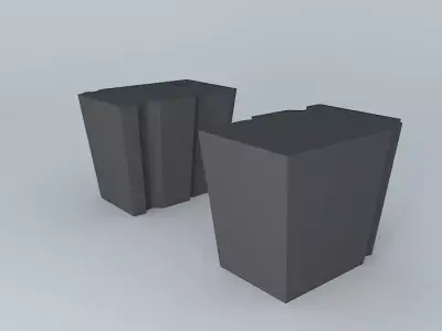 Side exterior triple black 3D model