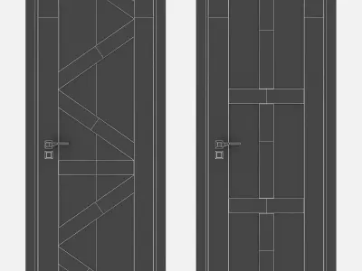 Door set 18 3D model