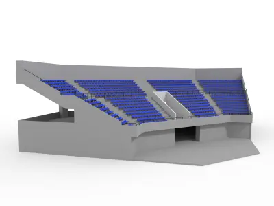 Collection Stadium Tribune 2 3D Model Pack