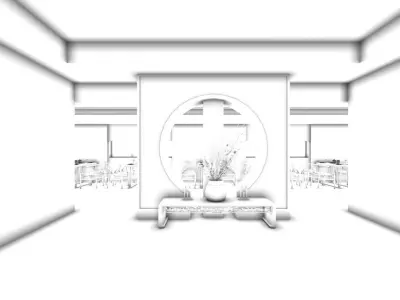 Business Restaurant - Coffee - Banquet  107 3D model