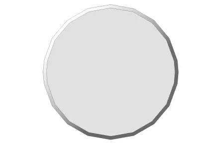  Concrete Palisade 12 80 Round Garden Border Element 3D model