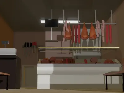 Butcher Shop 3D model