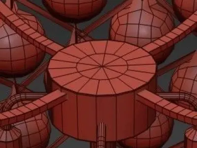 RH Spencer Table Lamp 3D model